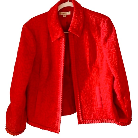 Coldwster Creek Jacket & Coat Women’s Red Size M - Picture 5 of 12